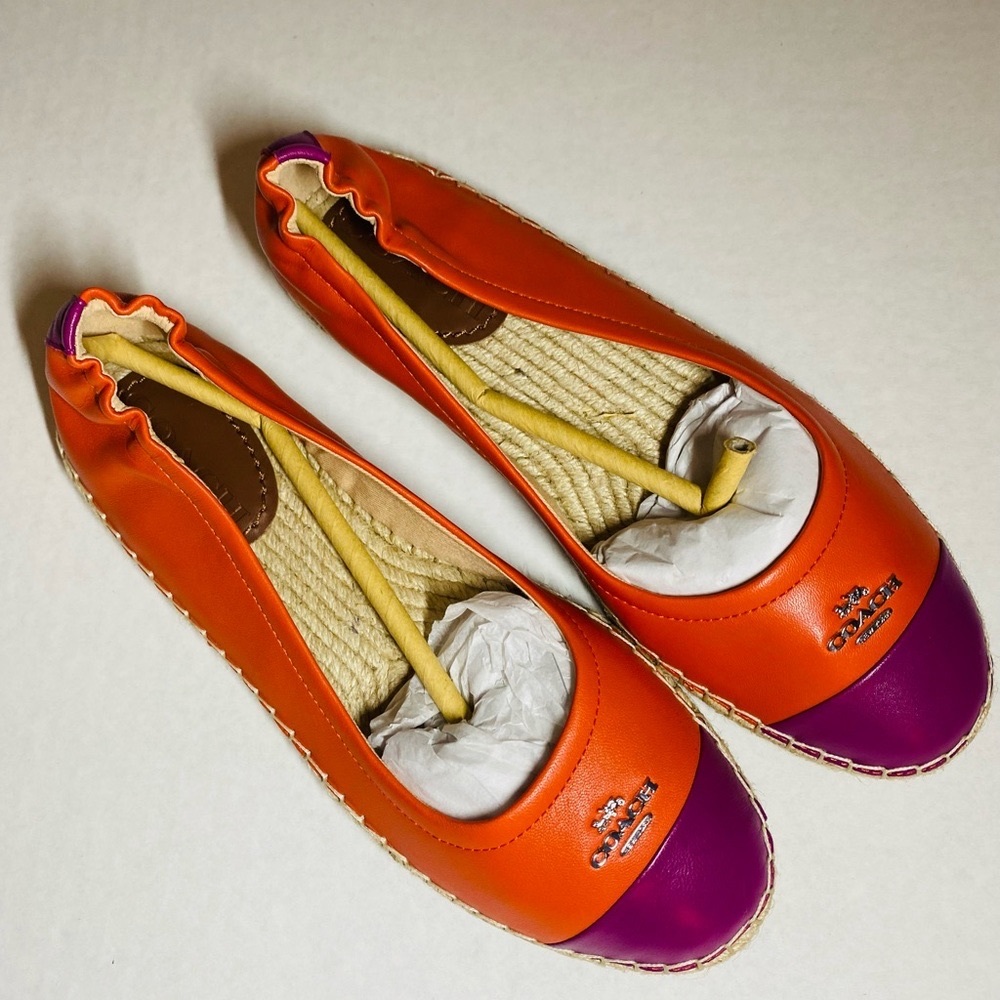 Coach Camryn Leather Espadrill Size 7 BNWT